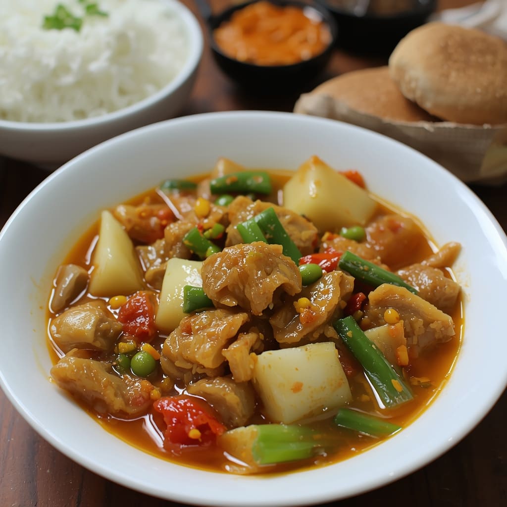 Tumis Jamur Sawi di Warteg Warmo Tebet